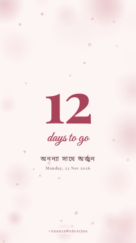Days To Go · Blush — wedding invitation video design