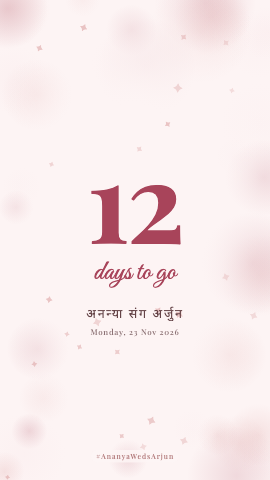 Days To Go · Blush — wedding invitation video design