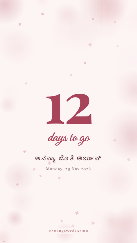 Days To Go · Blush — wedding invitation video design
