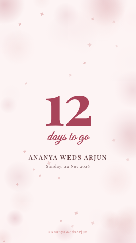 Days To Go · Blush