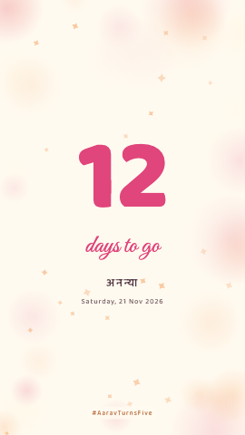 Days To Go · Cake — birthday invitation video design