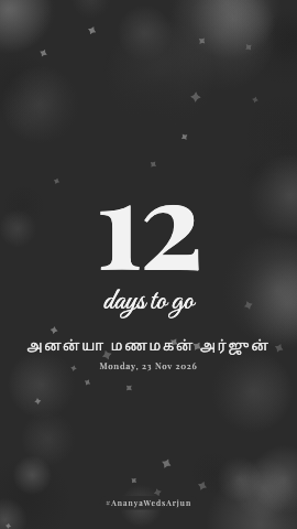 Days To Go · Noir — wedding invitation video design