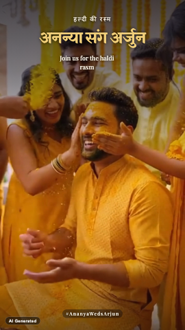 Haldi Film — haldi invitation video design