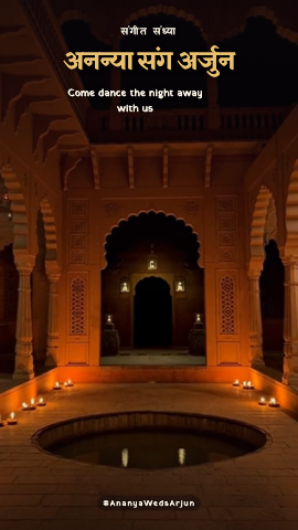 Kesariya Nights — sangeet invitation video design
