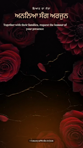 Chandni Vows — wedding invitation video design