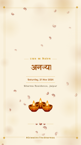 Roshni Story — festival invitation video design