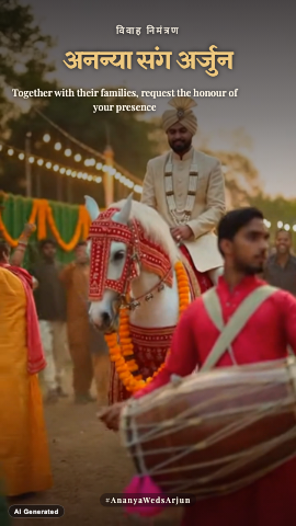 Shahi Baraat — wedding invitation video design
