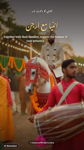 Shahi Baraat — wedding invitation video design