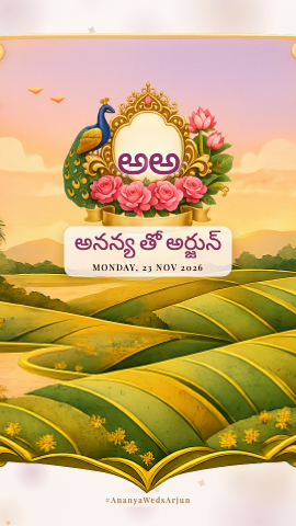 Sunset Fields — wedding invitation video design